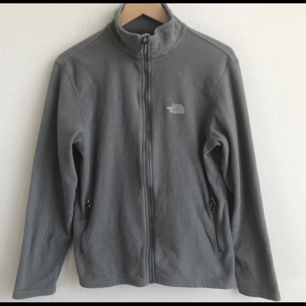 The North Face Men’s Jacket Gray Fleece Zip Up